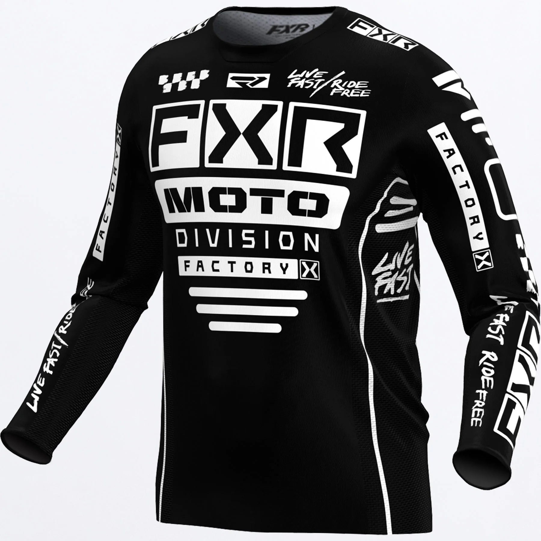 FXR Crosströja Podium Svart/Vit