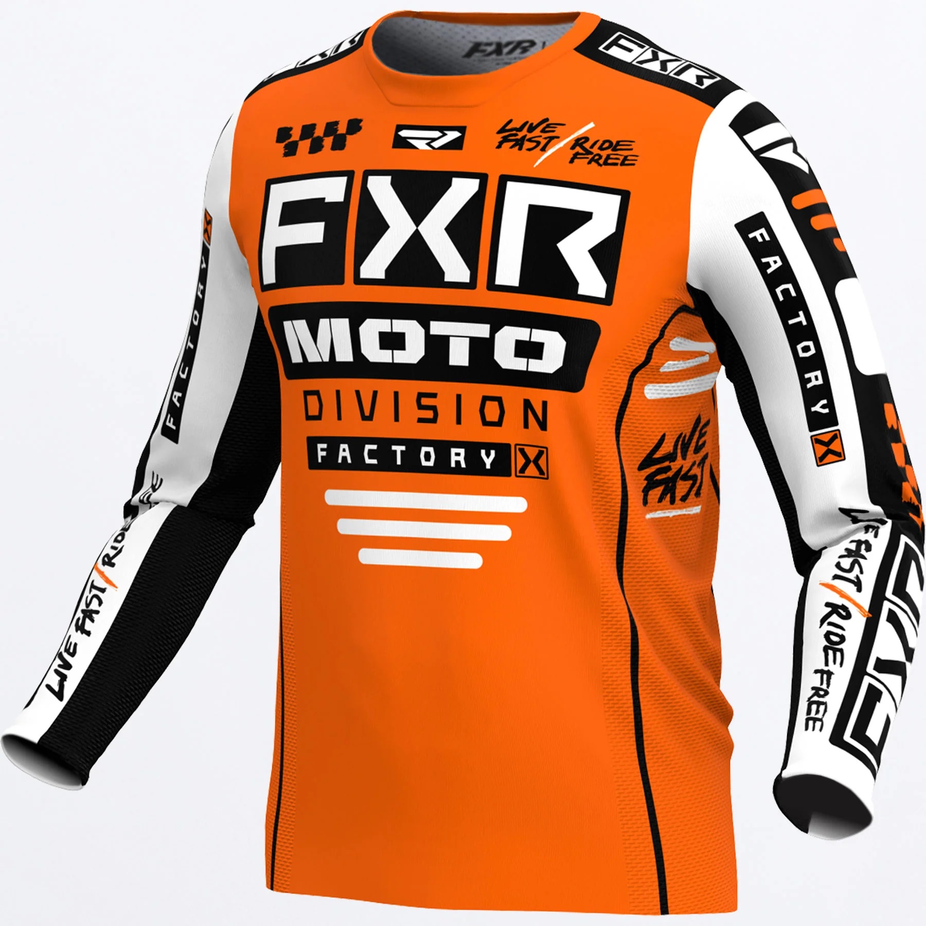 FXR Crosströja Podium Orange/Vit