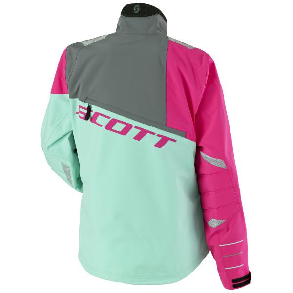 Scott Skoterjacka Comp Pro Shell Mintgrön/Neonrosa (Dam) bild 2