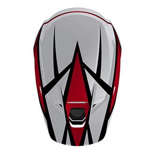 Fox Crosshjälm V3 Idol Röd bild 3