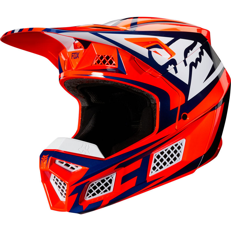Fox Crosshjälm V3 Idol Orange bild 2