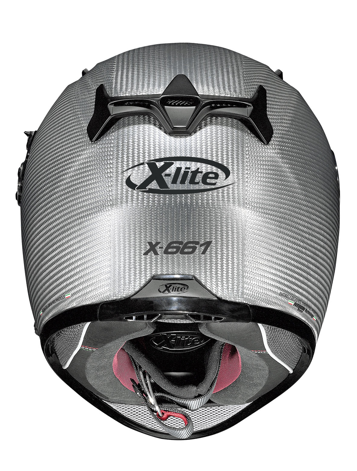 X-Lite Hjälm X-661 Extreme Titantech Puro N-Com Matt titan bild 7