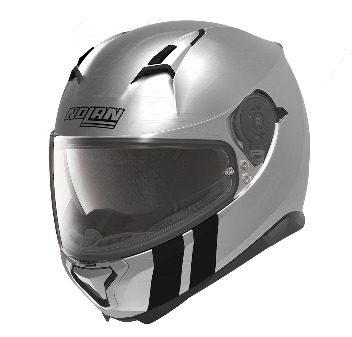 Nolan Hjälm N87 Martz SC N-Com Silver