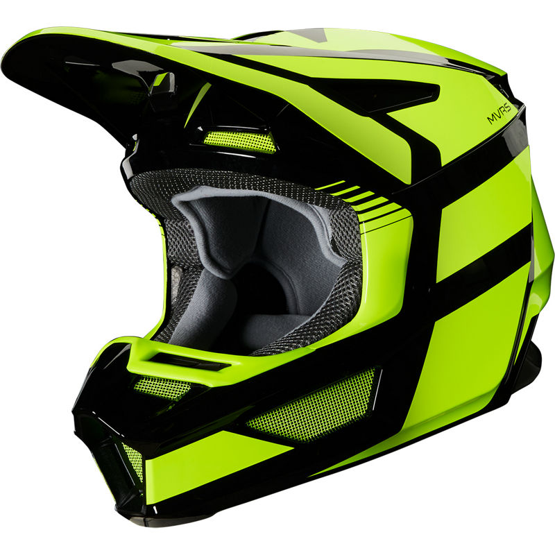 Fox Crosshjälm V2 Hayl Svart/Fluogul (Junior) bild 2