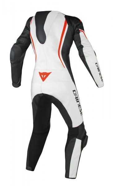 Dainese Skinnställ Assen Ventilerad Vit/Svart/Fluoröd Raceställ (dam) bild 2
