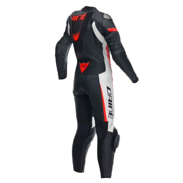 Dainese Skinnställ Grobnik Ventilerat Raceställ Svart/Vit/Fluoröd (Dam) bild 2