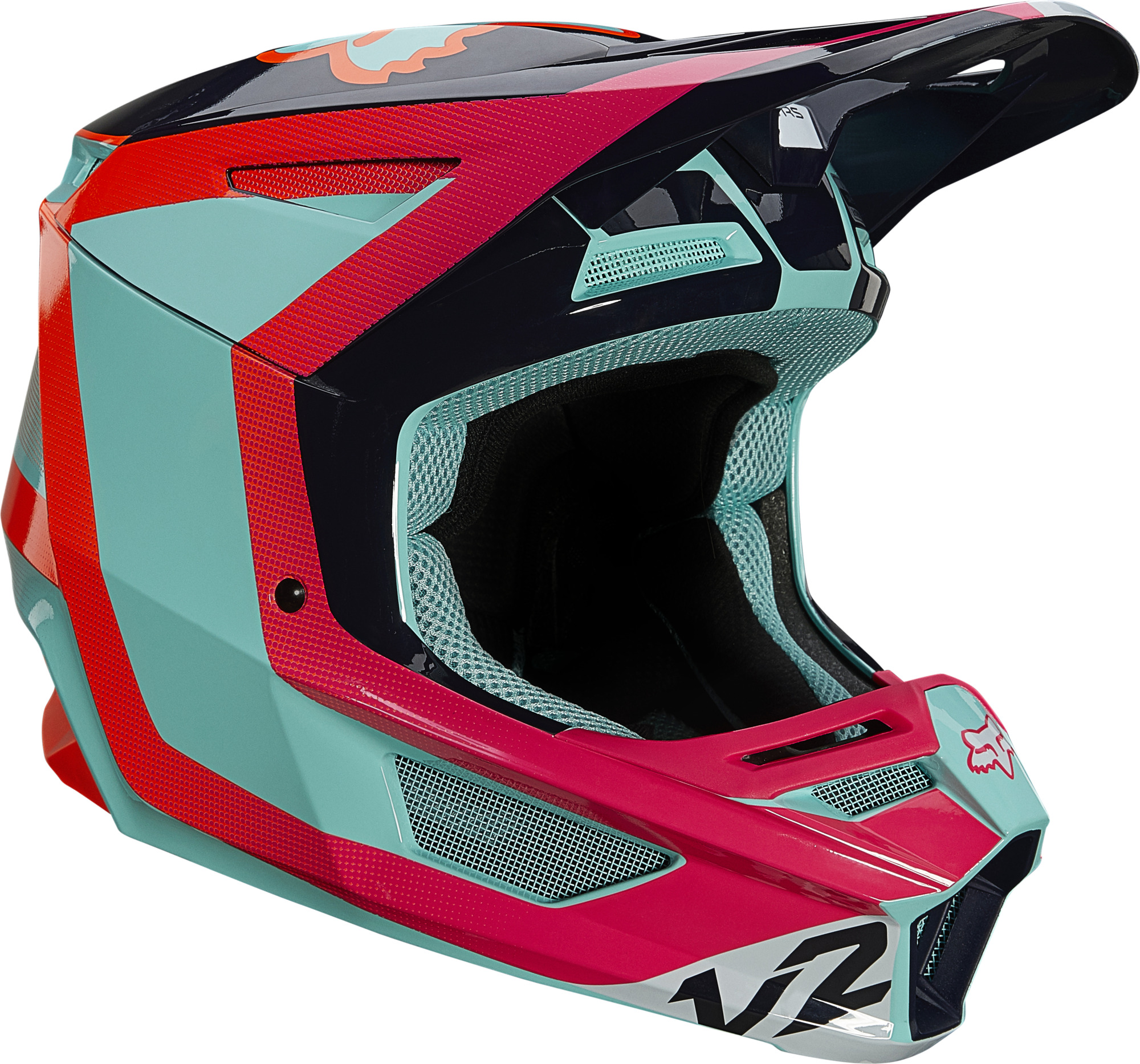 Fox Crosshjälm V2 Voke Aqua