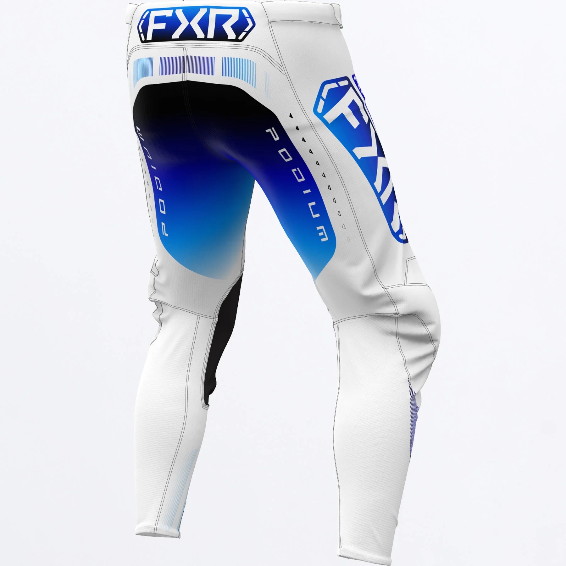 FXR Crossbyxa Podium Vit/Blå bild 2