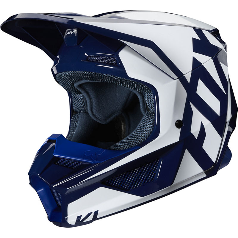Fox Crosshjälm V1 Prix Blå (Junior) bild 2