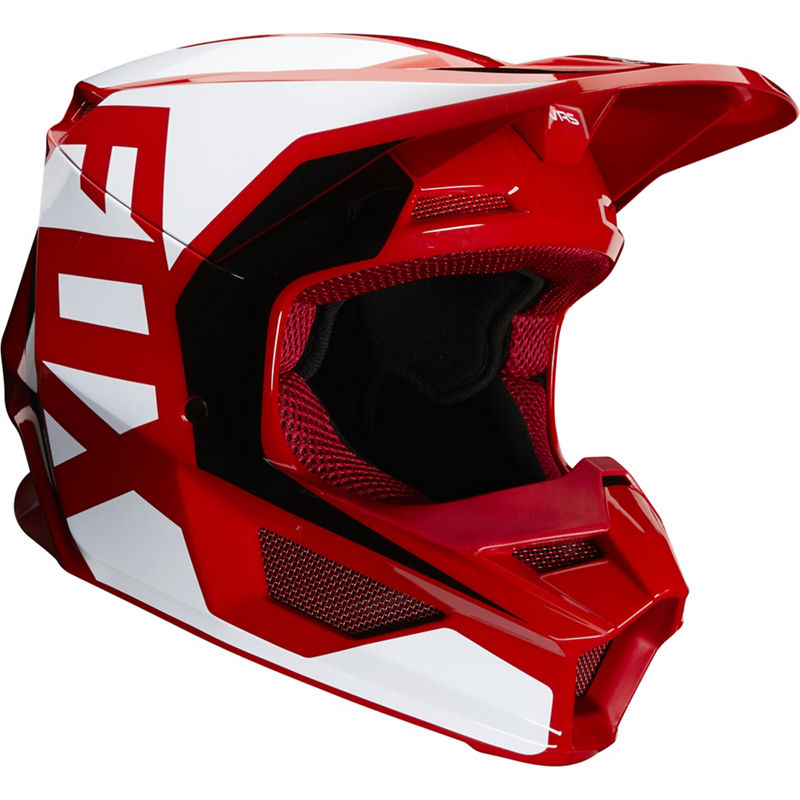 Fox Crosshjälm V1 Prix Röd (Junior)