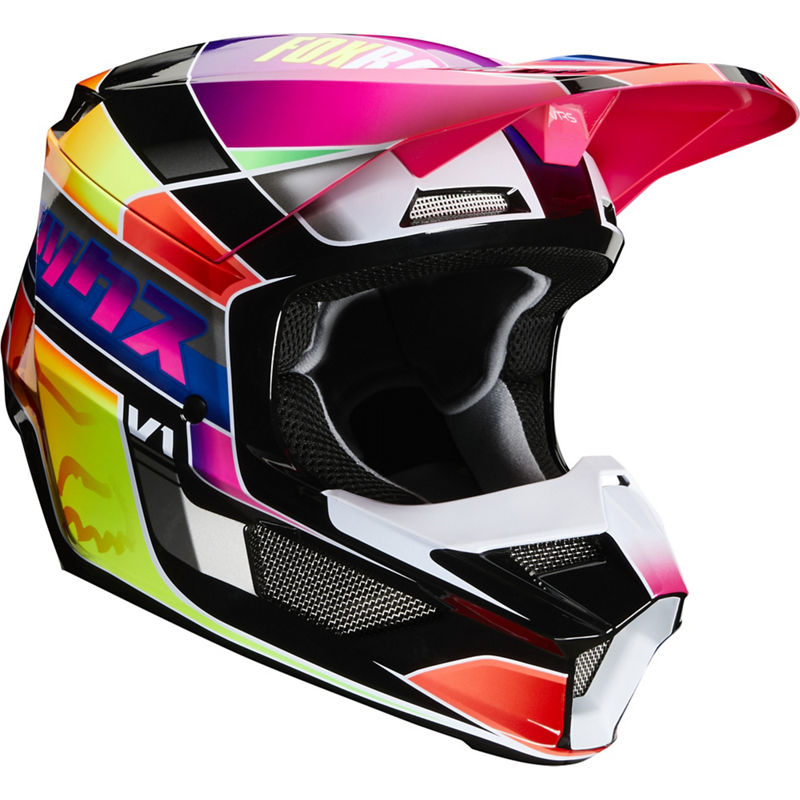 Fox Crosshjälm V1 Yorr Svart/Rosa (Junior)
