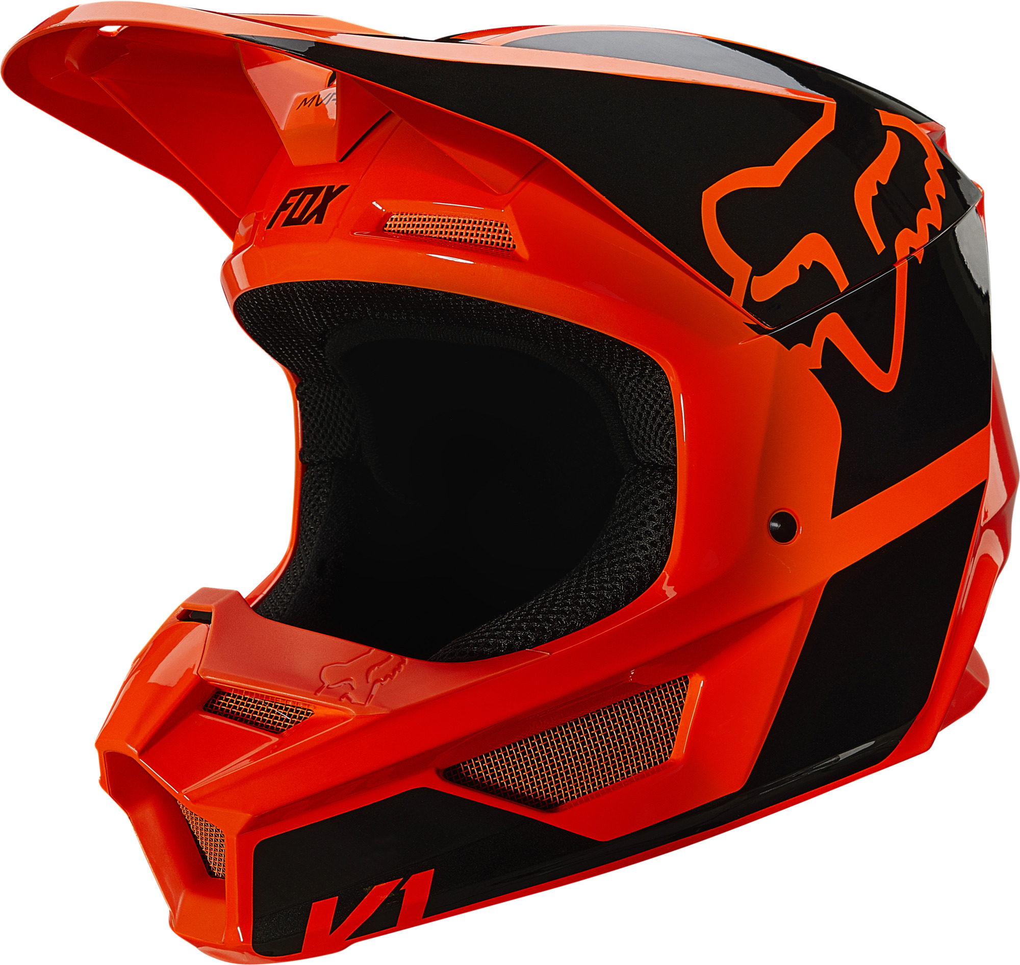 Fox Crosshjälm V1 Revn Fluoorange bild 3