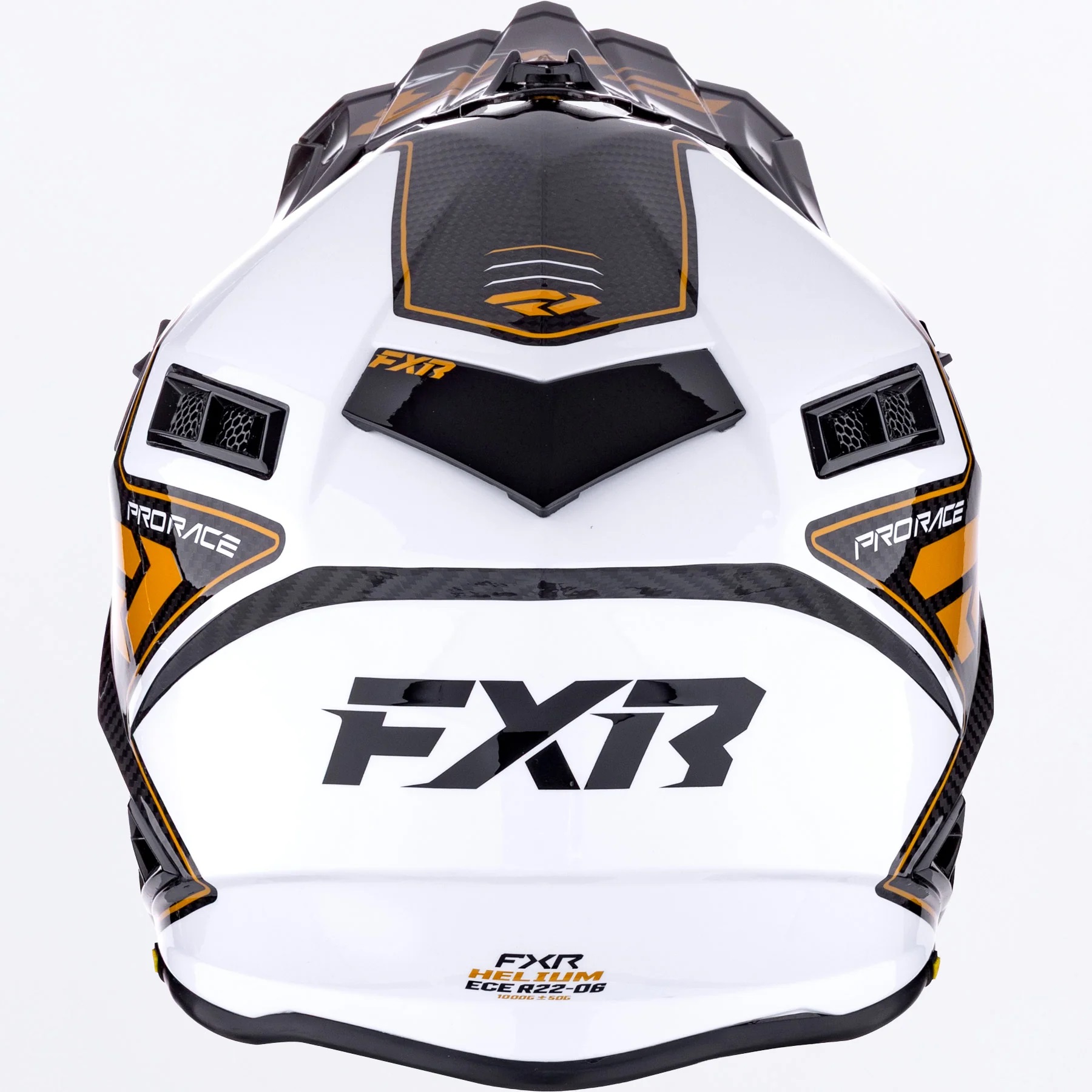 FXR Crosshjälm Helium Carbon MX Guld/Vit bild 3