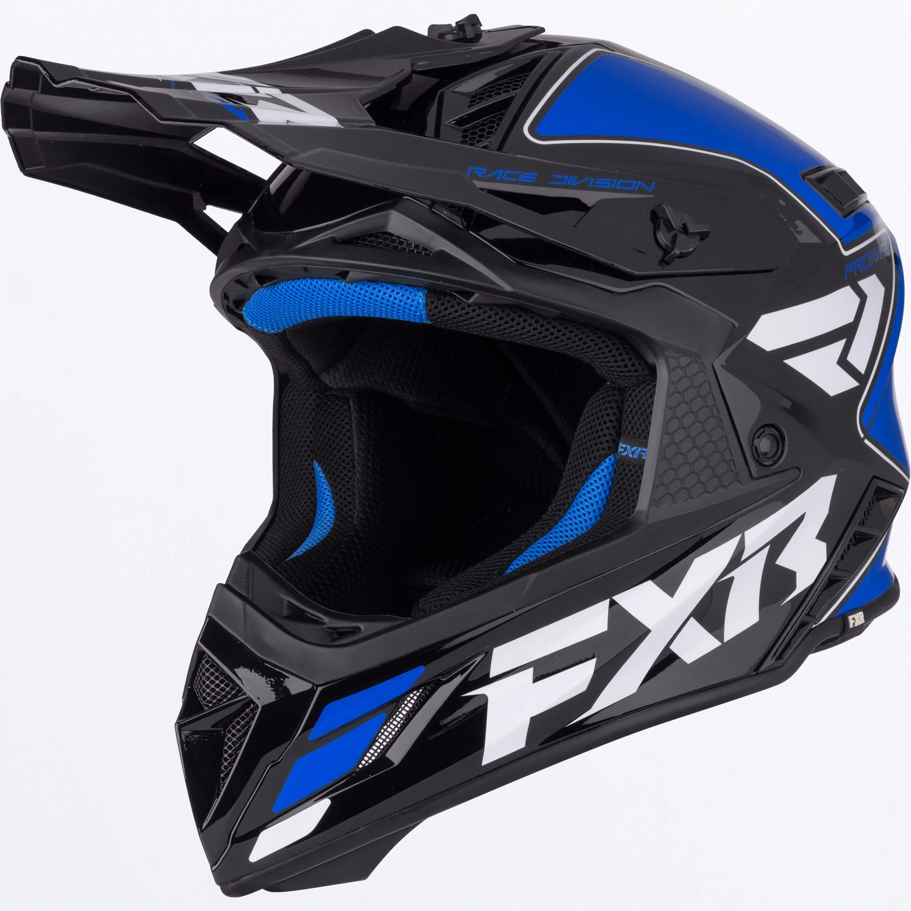 FXR Crosshjälm Helium MX Blå/Svart/Vit