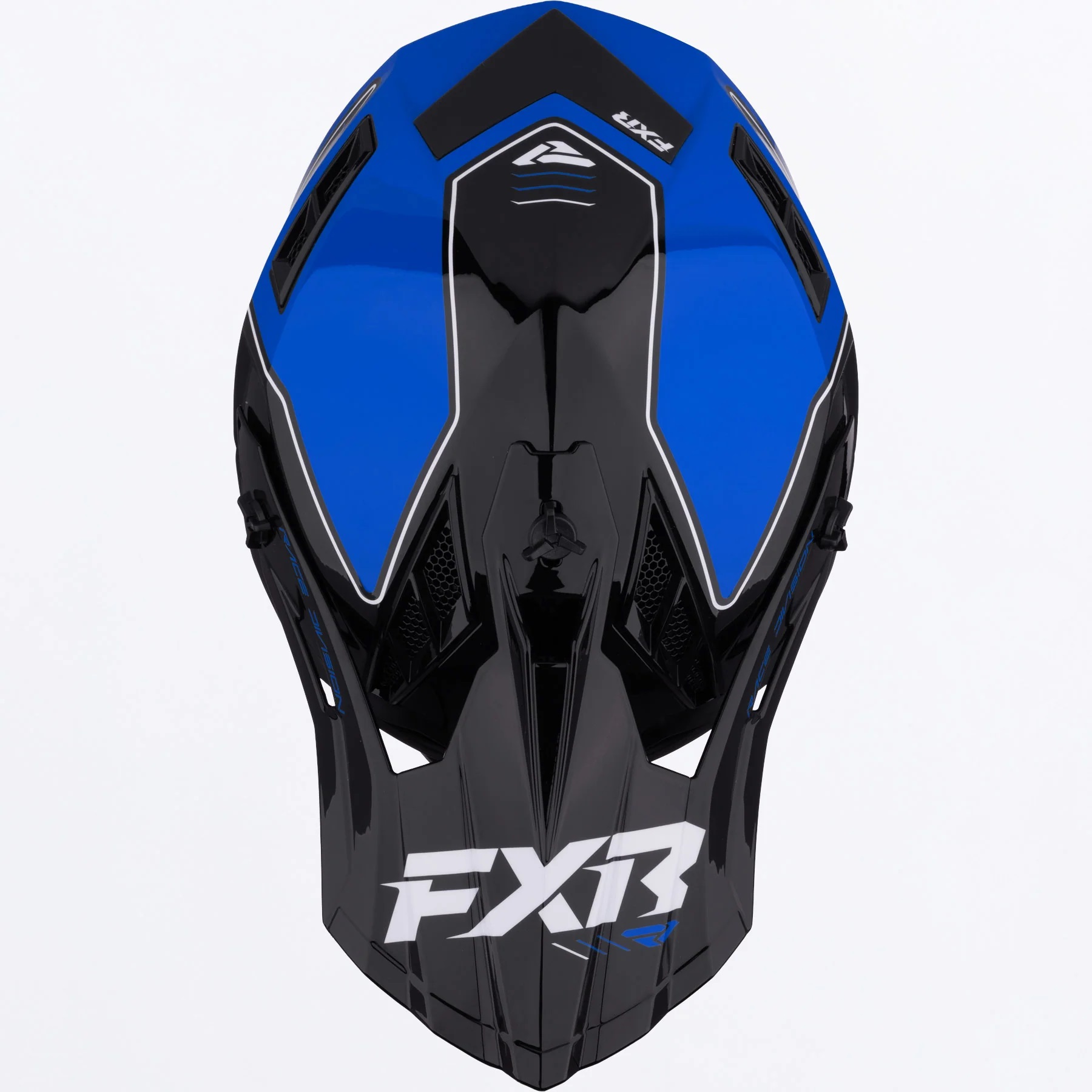 FXR Crosshjälm Helium MX Blå/Svart/Vit bild 4