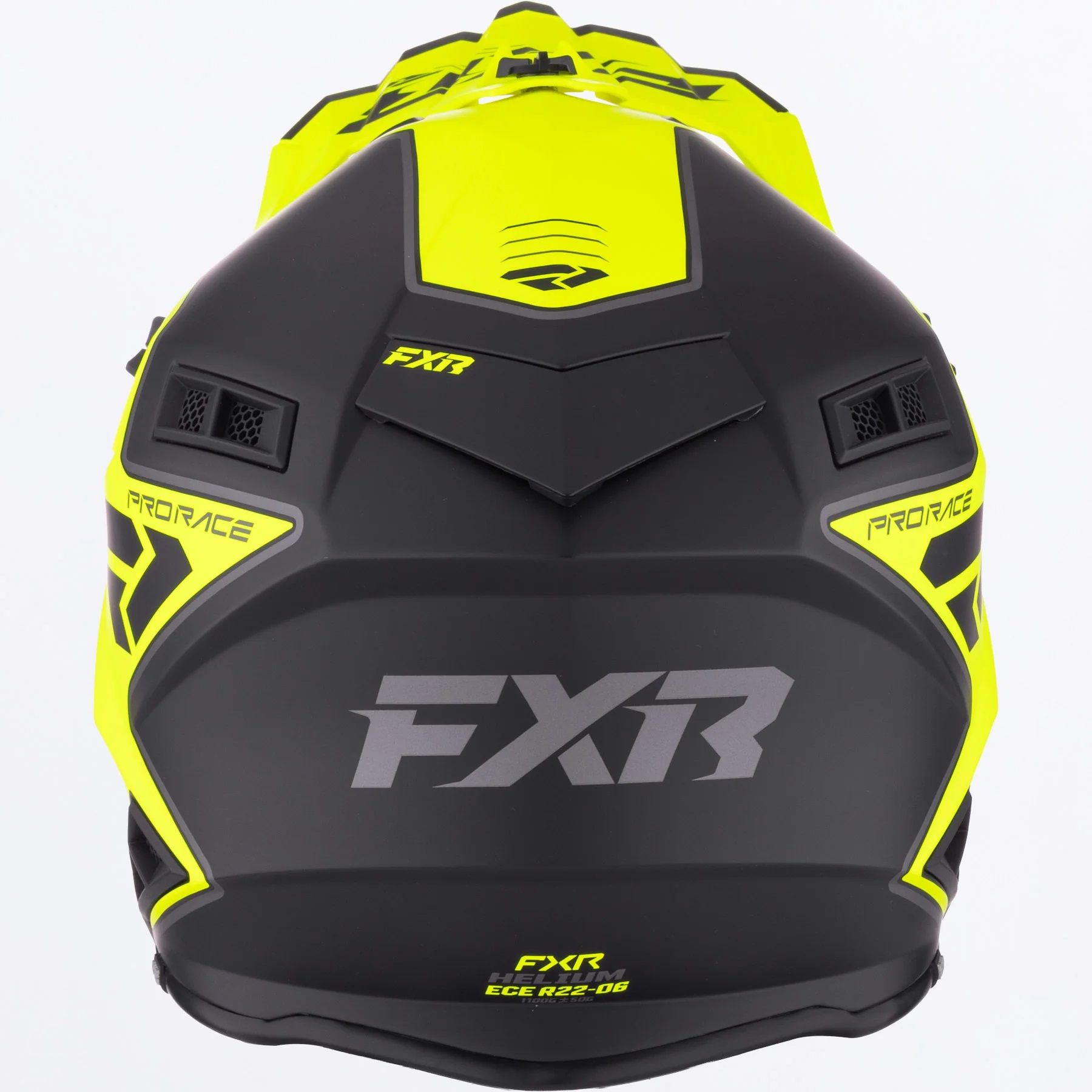 FXR Crosshjälm Helium MX Fluogul/Svart/Grå (Matt) bild 3
