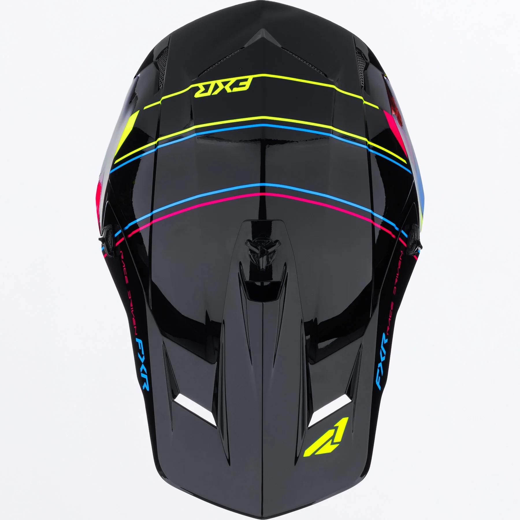 FXR Crosshjälm CLUTCH MX Svart/Rave bild 3