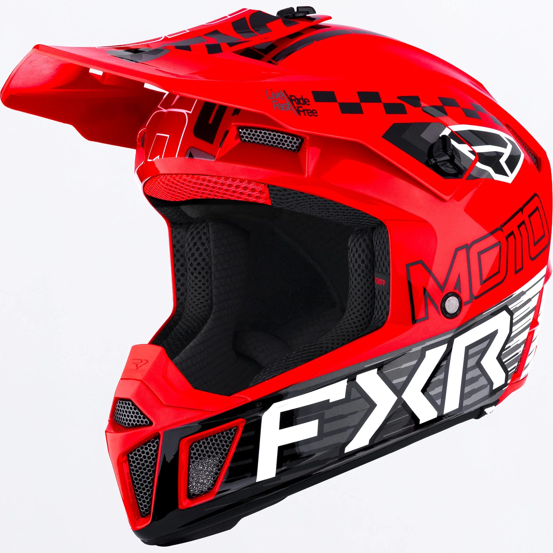FXR Crosshjälm Clutch Röd (Barn)