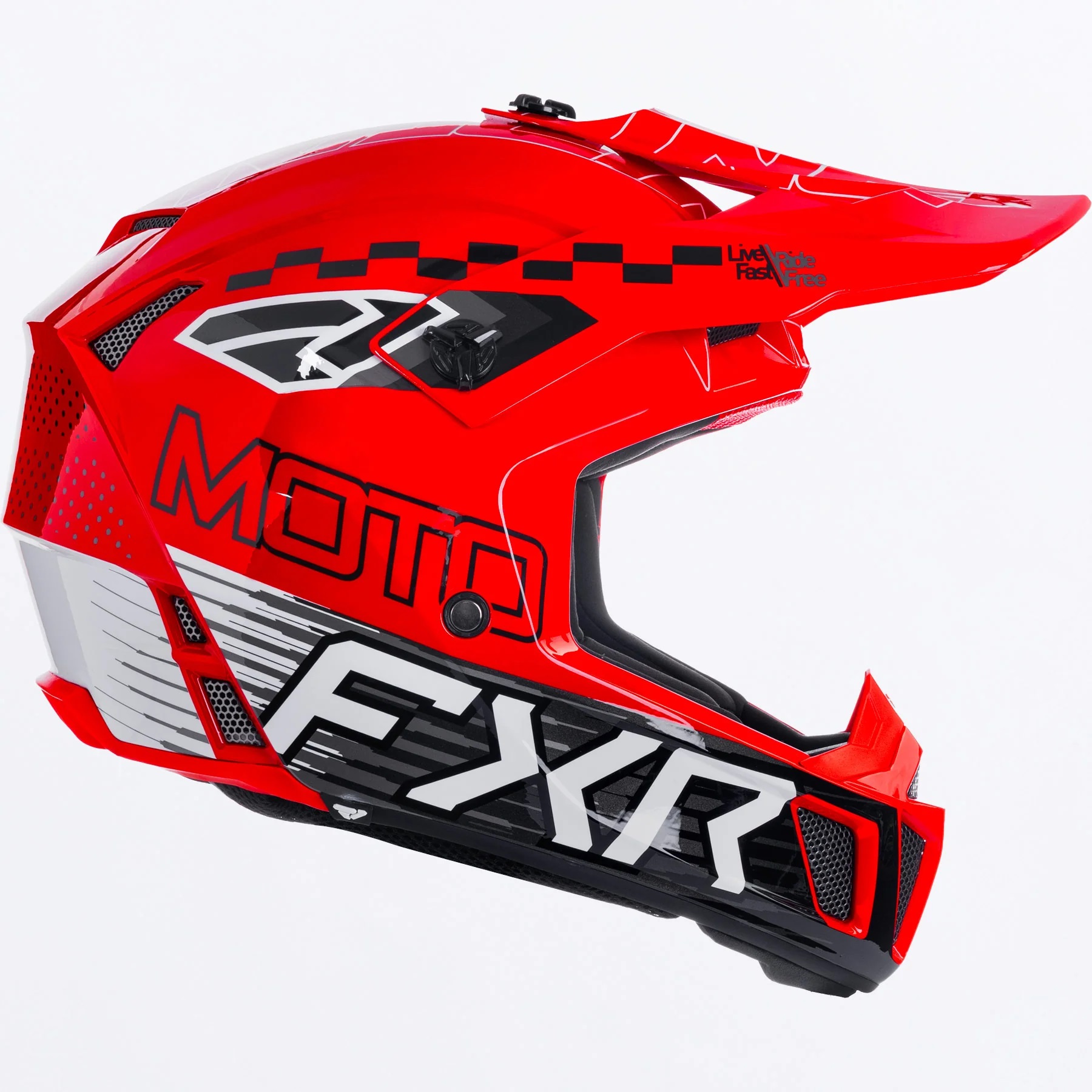 FXR Crosshjälm Clutch Röd (Barn) bild 2