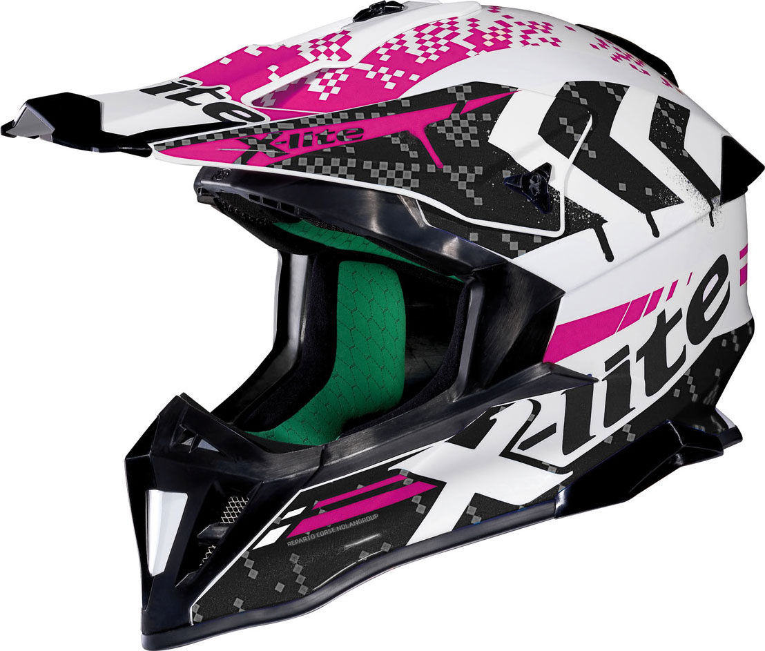 X-Lite Crosshjälm X-502 Nac-Nac Svart/Vit/Rosa