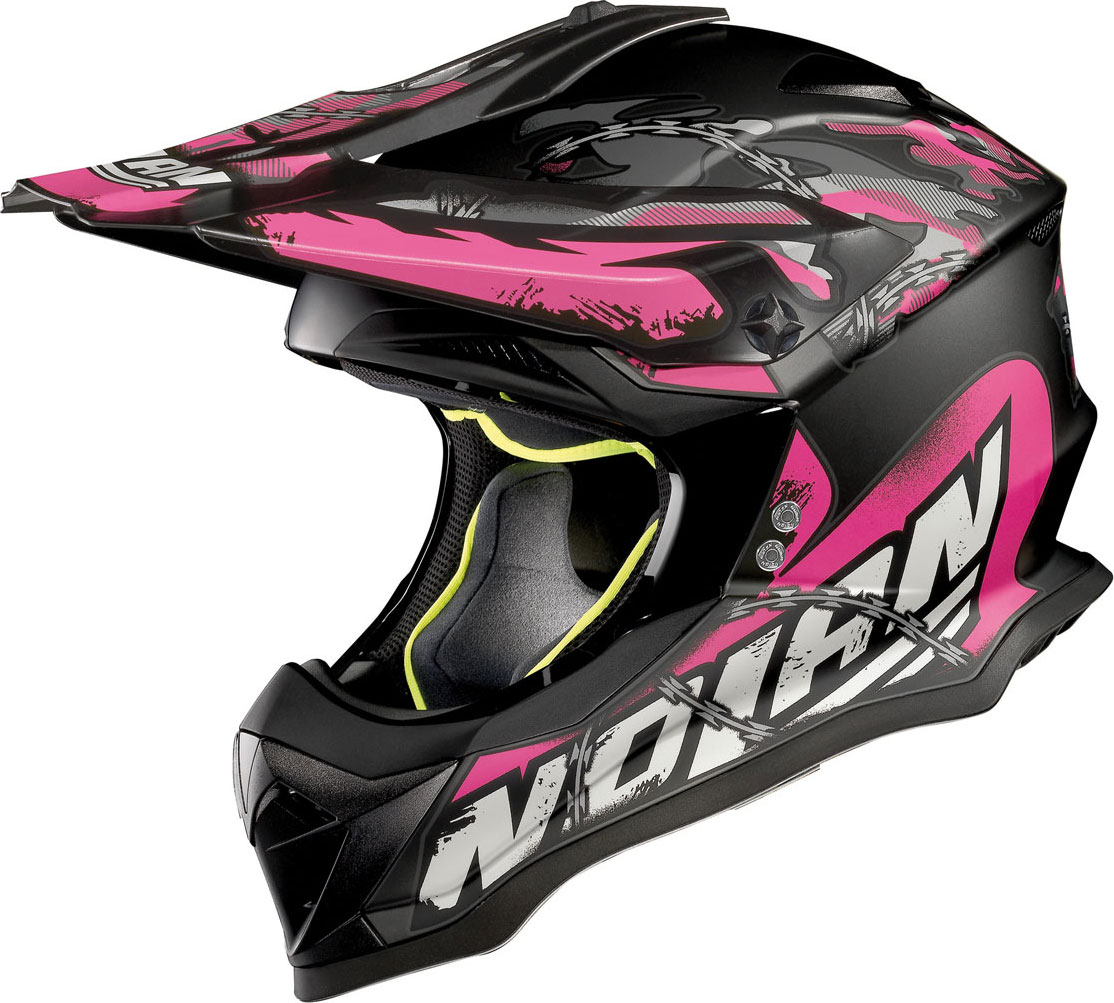 Nolan Crosshjälm N53 No Entry Svart/Rosa