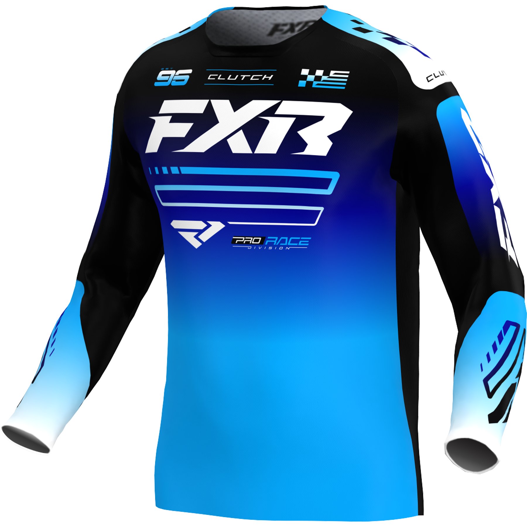 FXR Crosströja Clutch Svart/Blå (Junior)