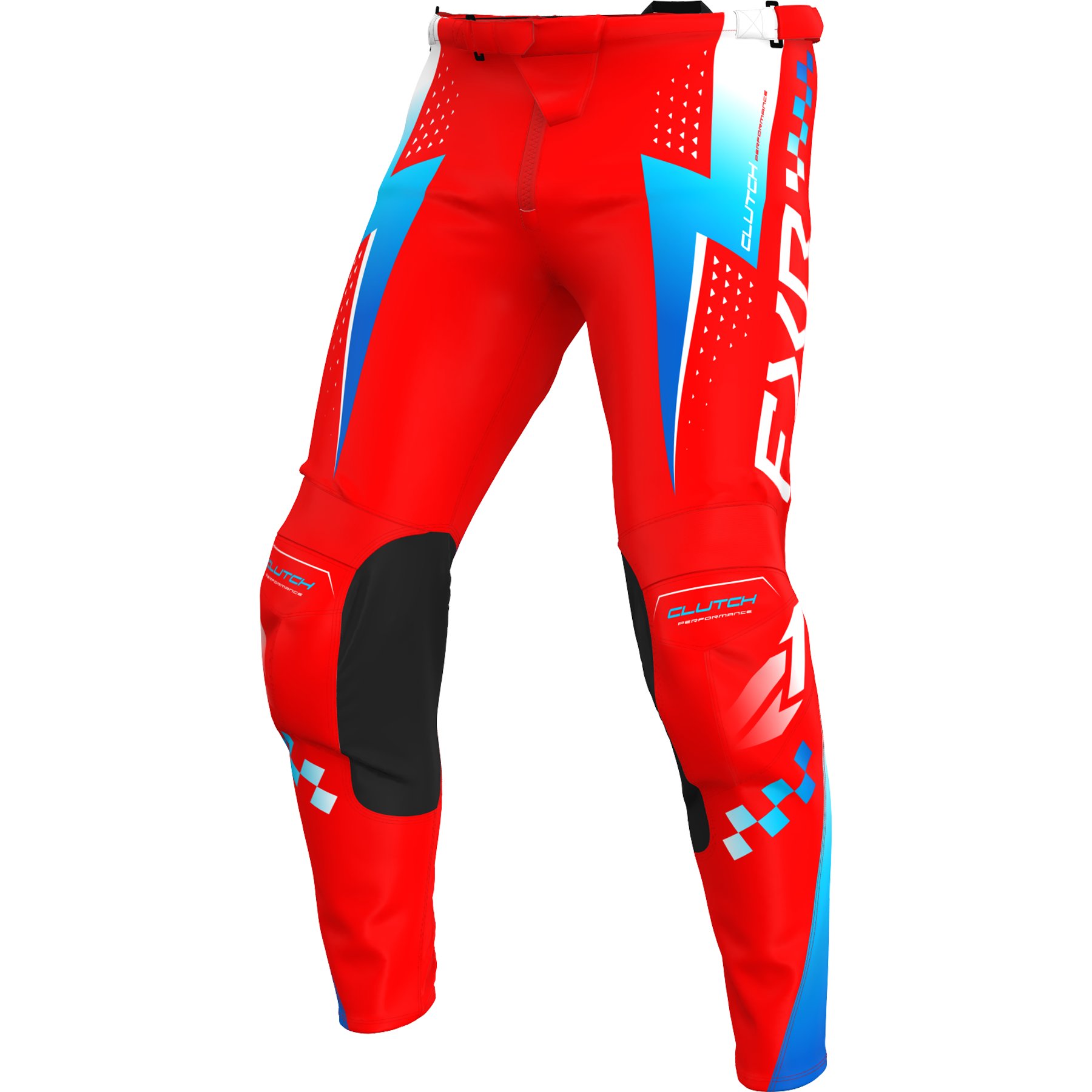 FXR Crossbyxa Clutch Röd/Vit/Blå (Junior)