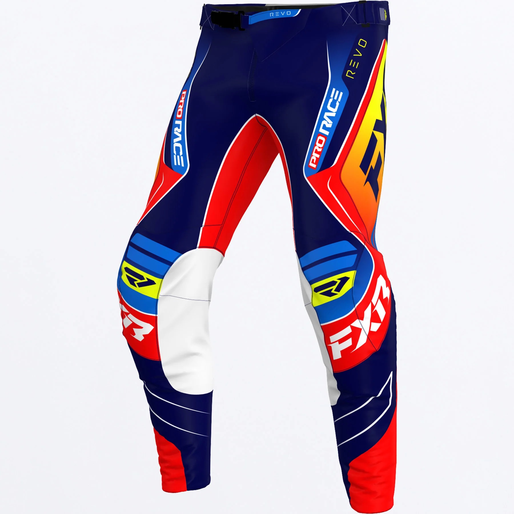 FXR Crossbyxa Revo Blå/Röd/Gul (Junior)
