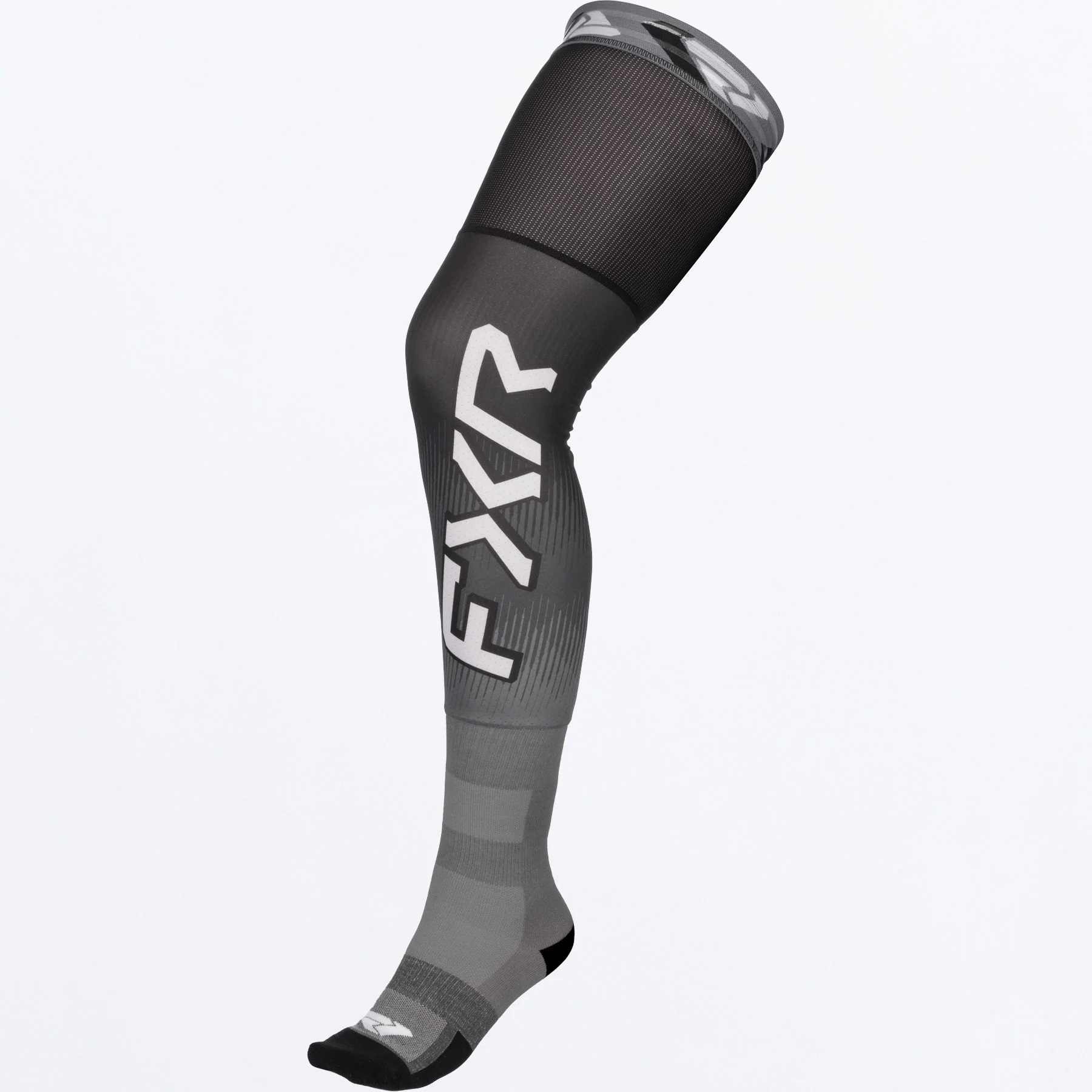 FXR Strumpor Kneebrace Svart/Vit