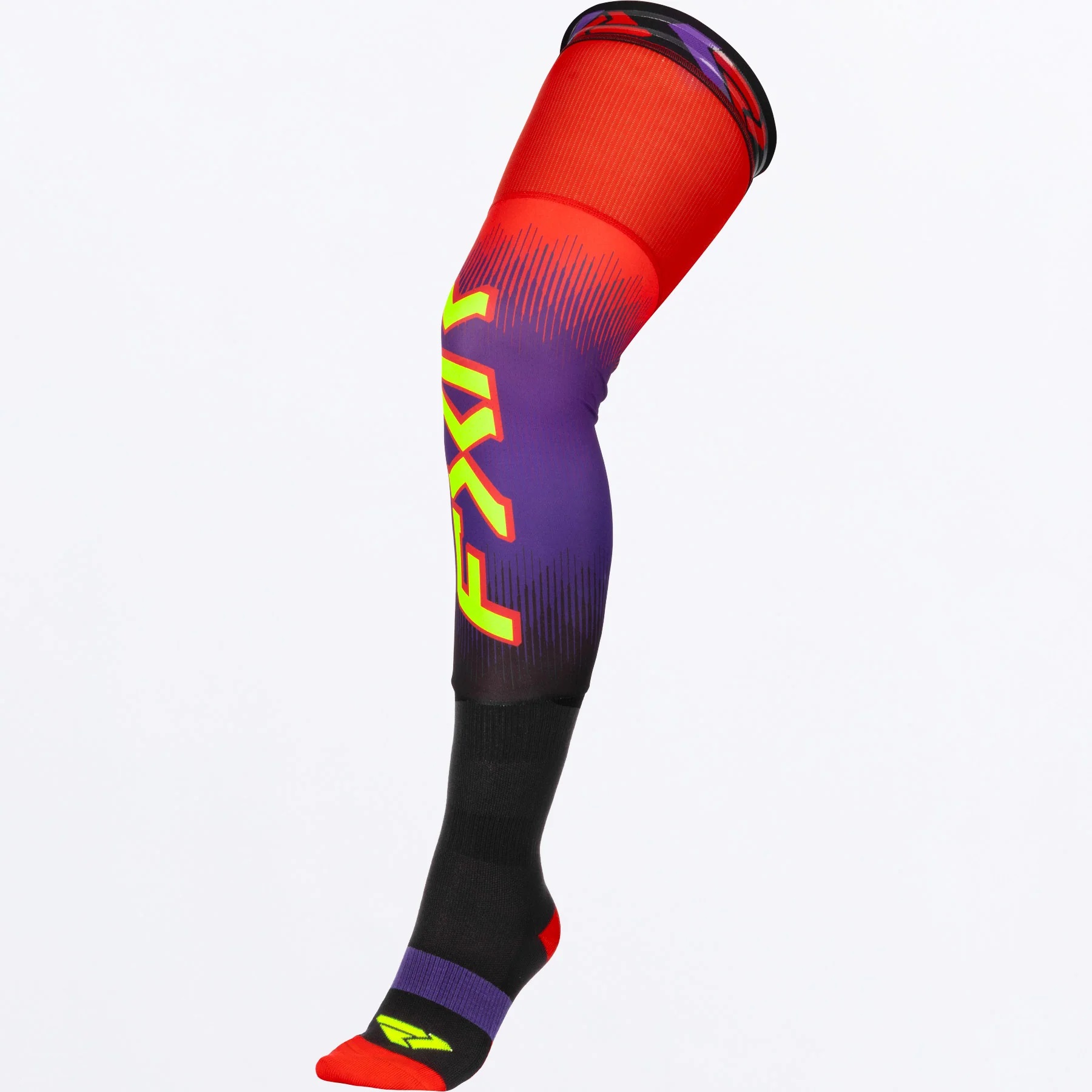 FXR Strumpor Kneebrace Röd/Lila