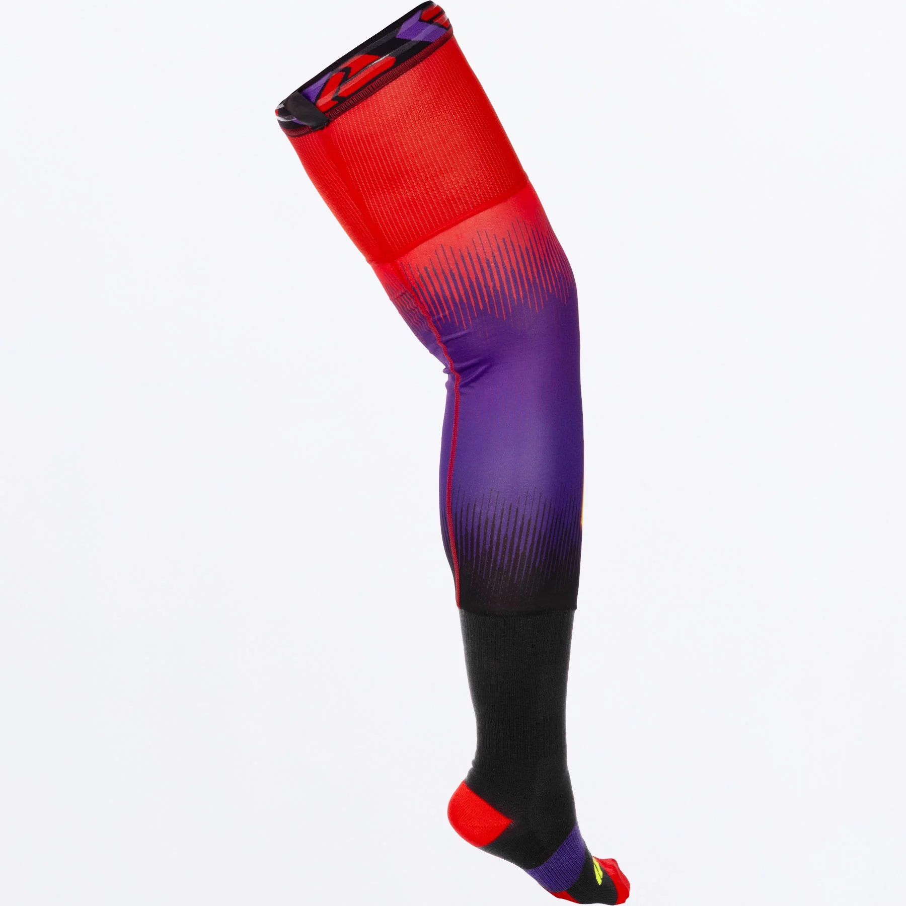 FXR Strumpor Kneebrace Röd/Lila bild 2