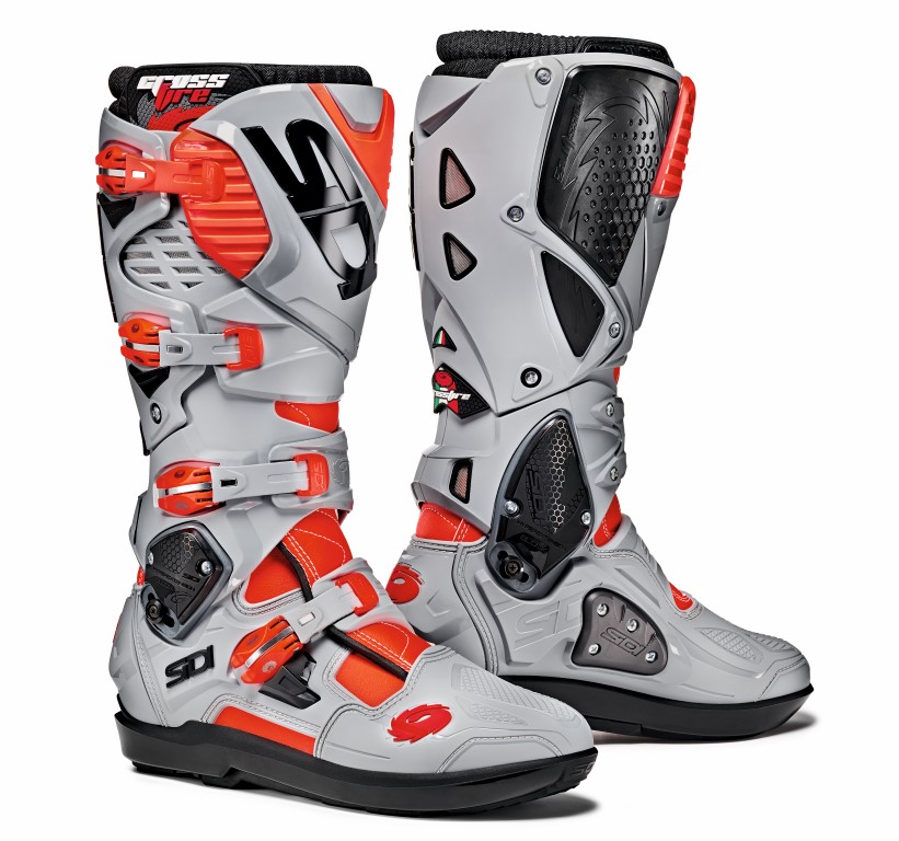 Sidi Crosstövel Crossfire 3 SRS Grå/Fluoröd