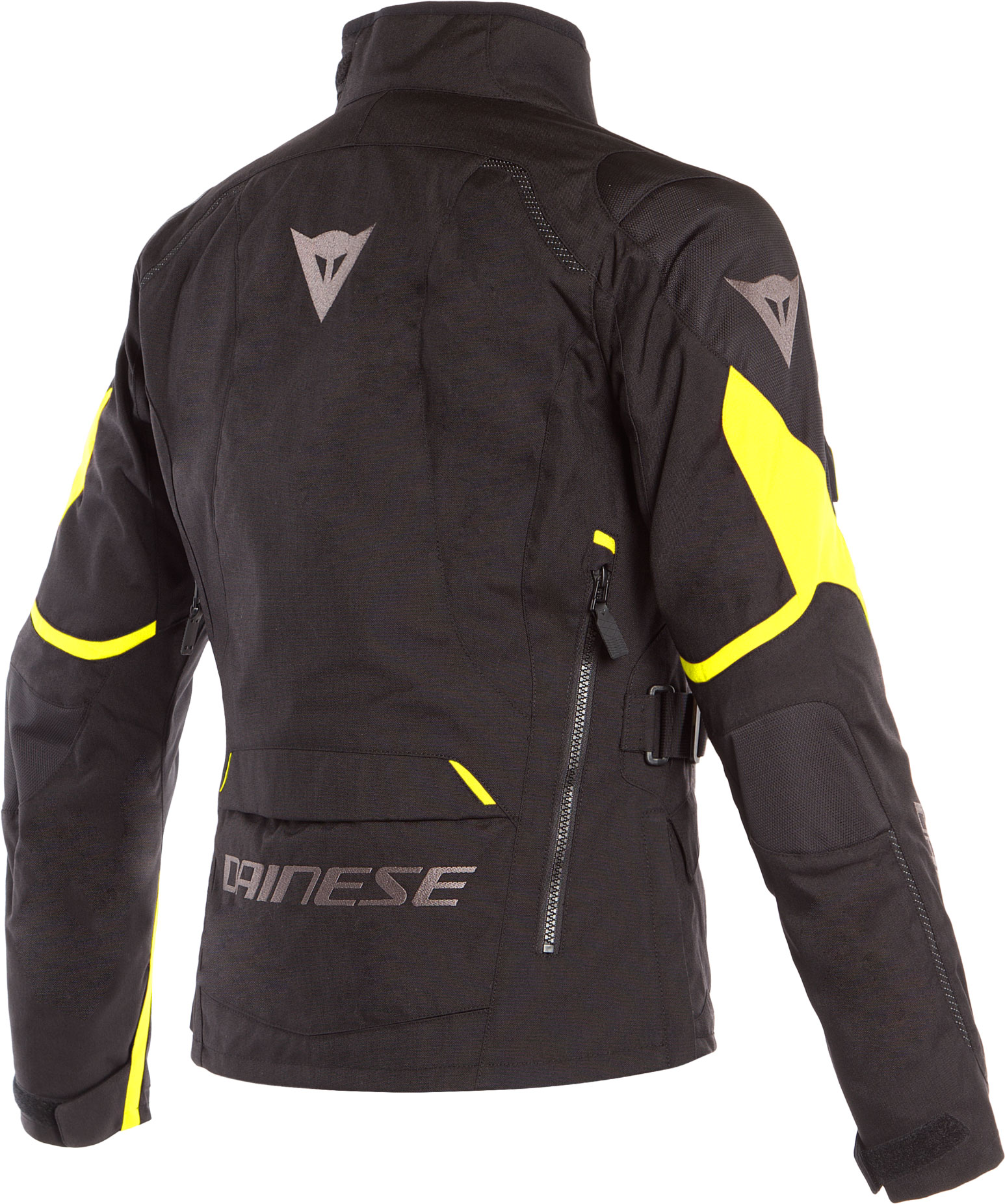 Dainese Allvädersjacka Tempest 2 D-Dry® Svart/Svart/Fluogul (Dam) bild 2