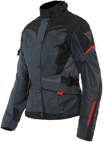 Dainese Allvädersjacka Tempest 3 D-Dry® Ebony/Svart/Lavaröd (Dam)