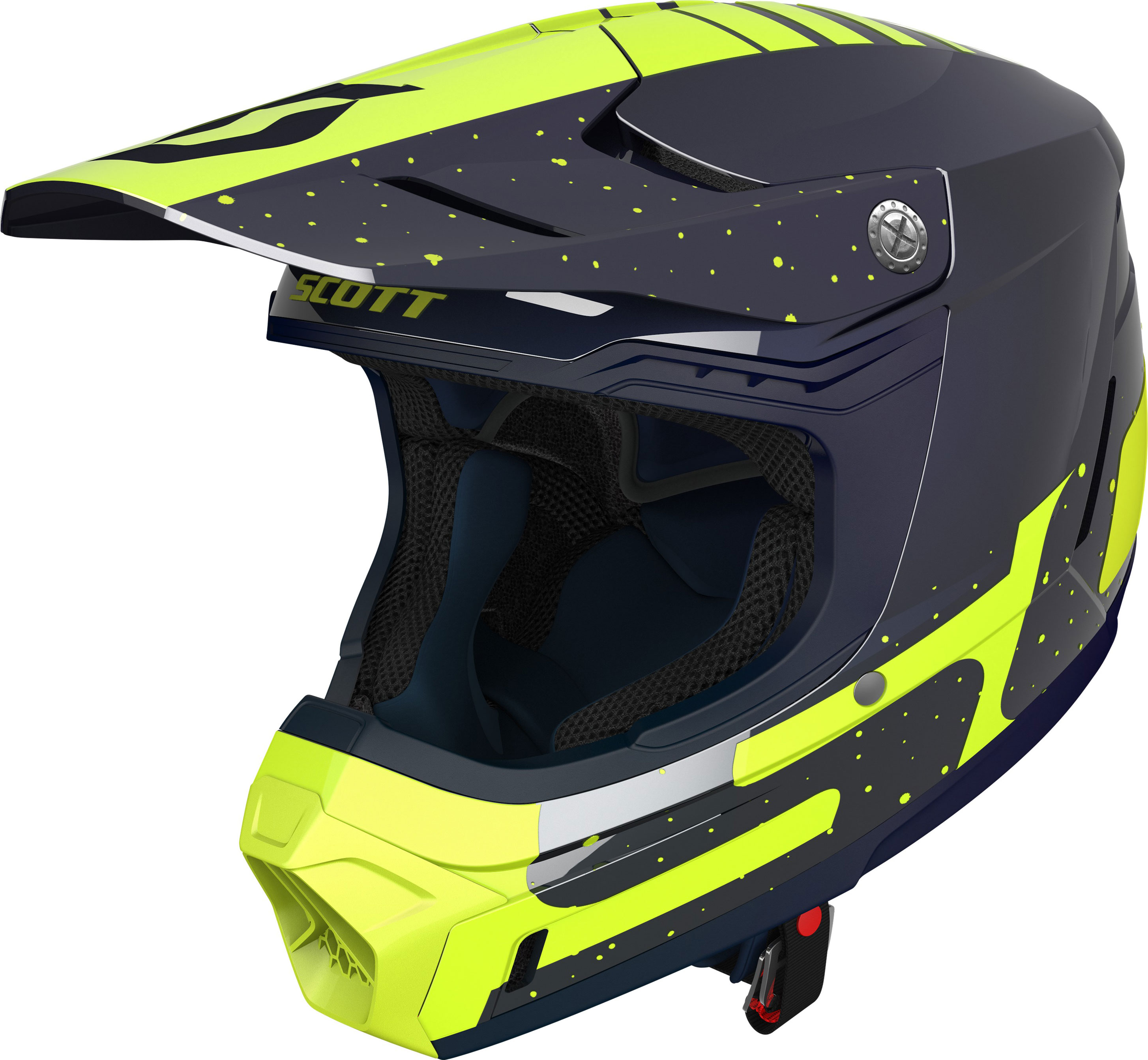Scott Crosshjälm 350 Evo Plus Team Djupblå/Gul