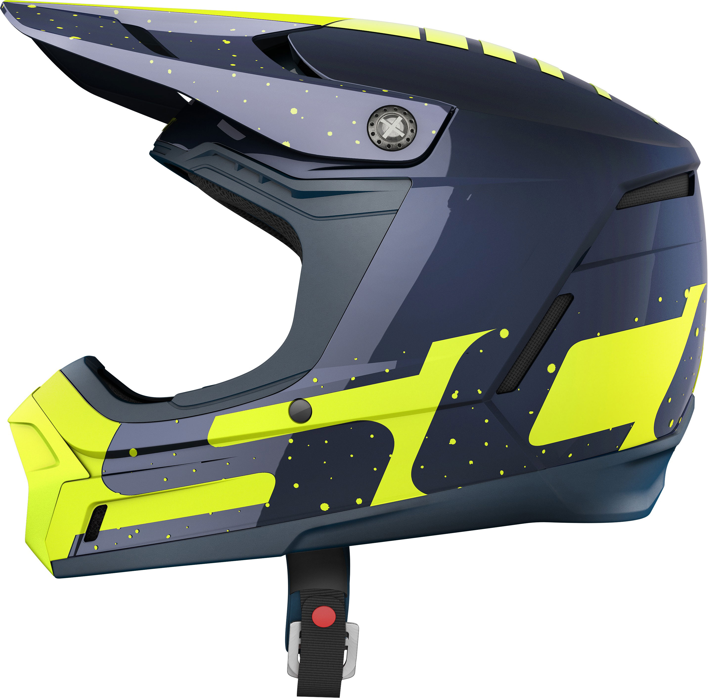 Scott Crosshjälm 350 Evo Plus Team Djupblå/Gul bild 2