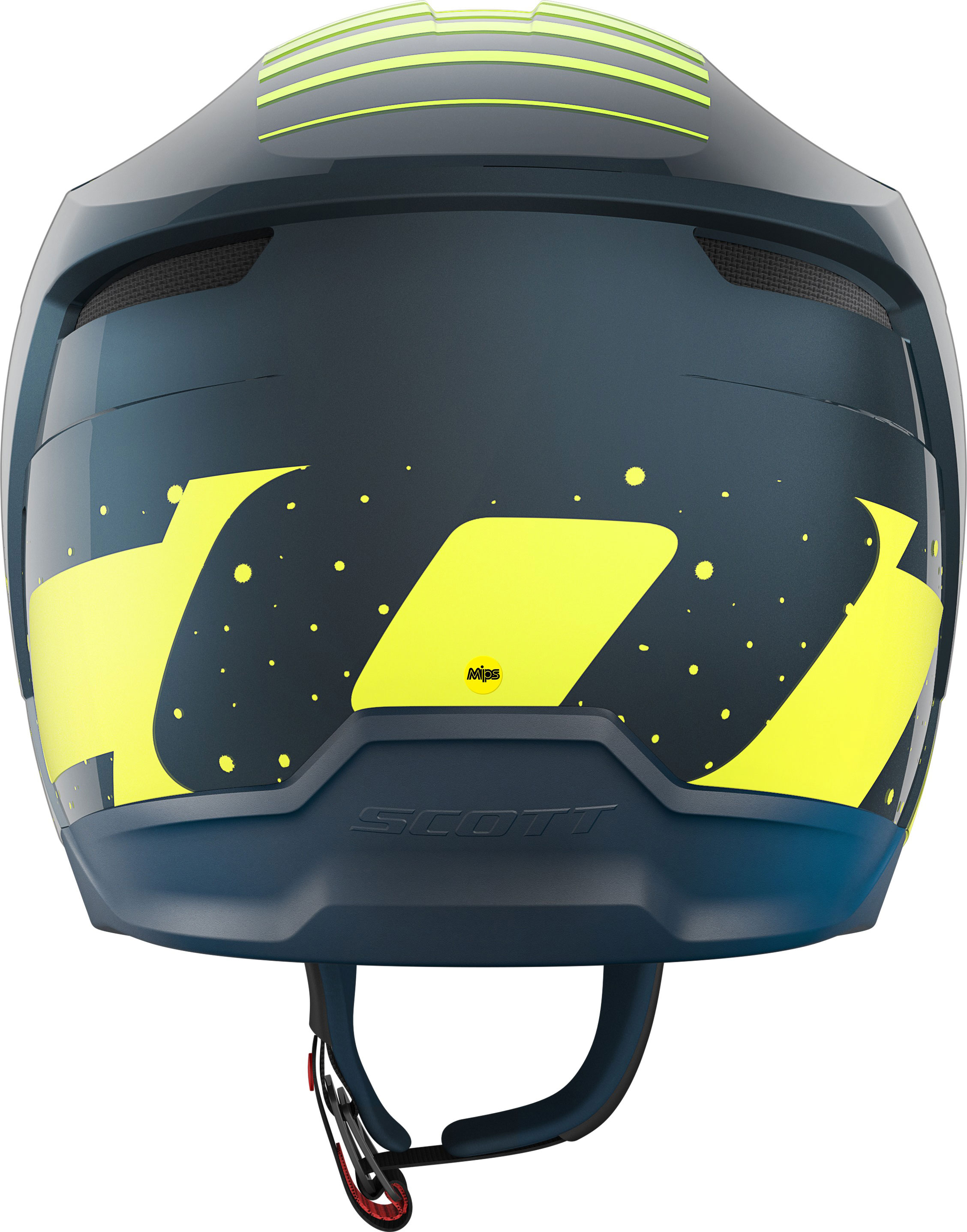 Scott Crosshjälm 350 Evo Plus Team Djupblå/Gul bild 4