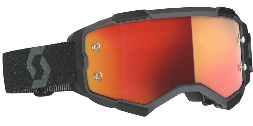 Scott Crossglasögon Fury Svart - Orange spegelglas