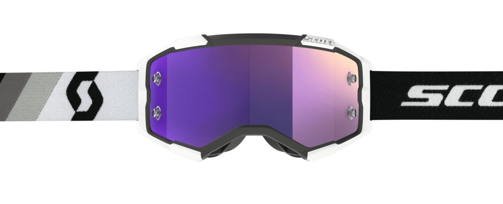 Scott Crossglasögon Fury Svart/Vit - Lila spegelglas bild 2