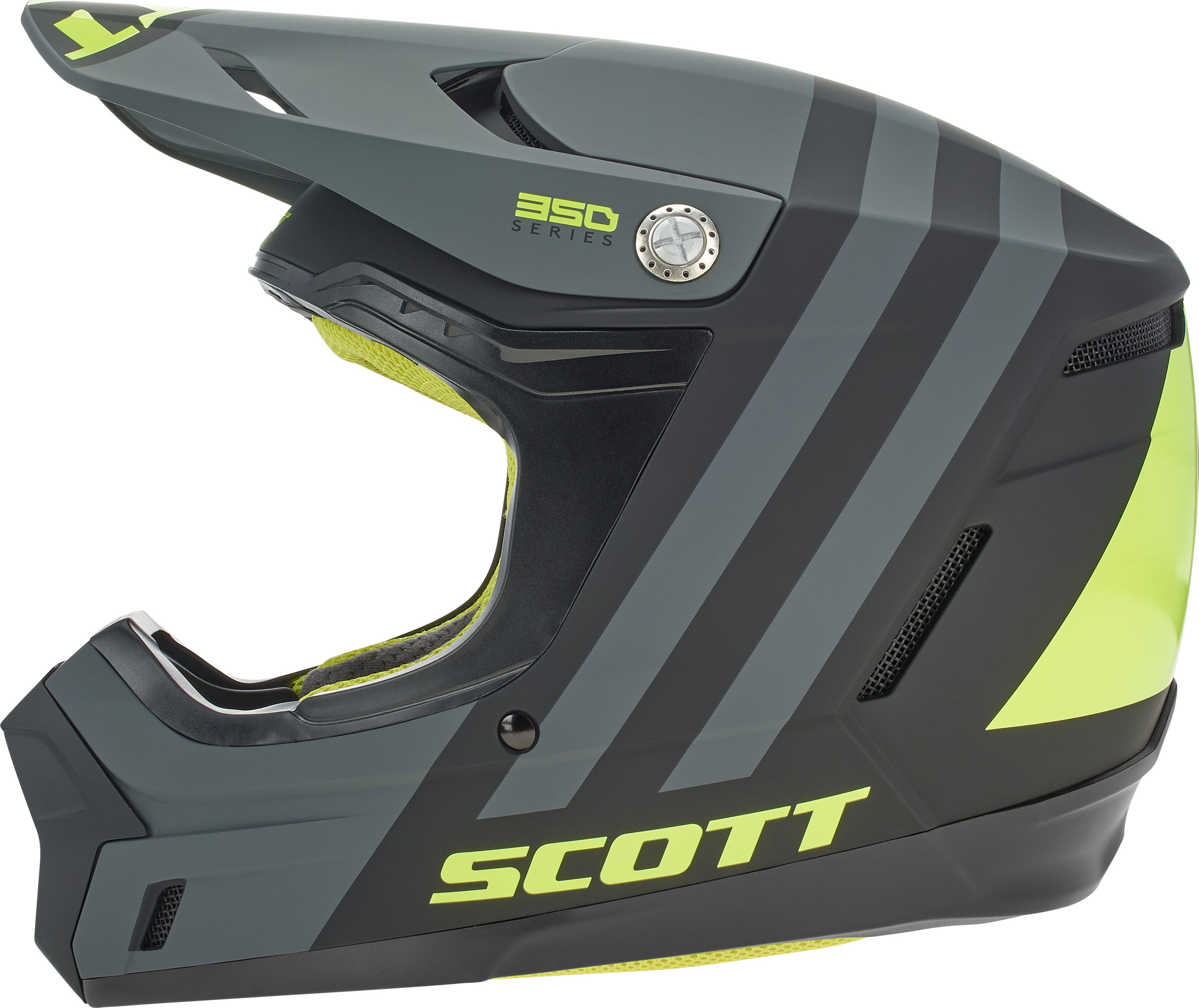 Scott Crosshjälm 350 Evo Plus Dash Svart/Fluogul bild 4