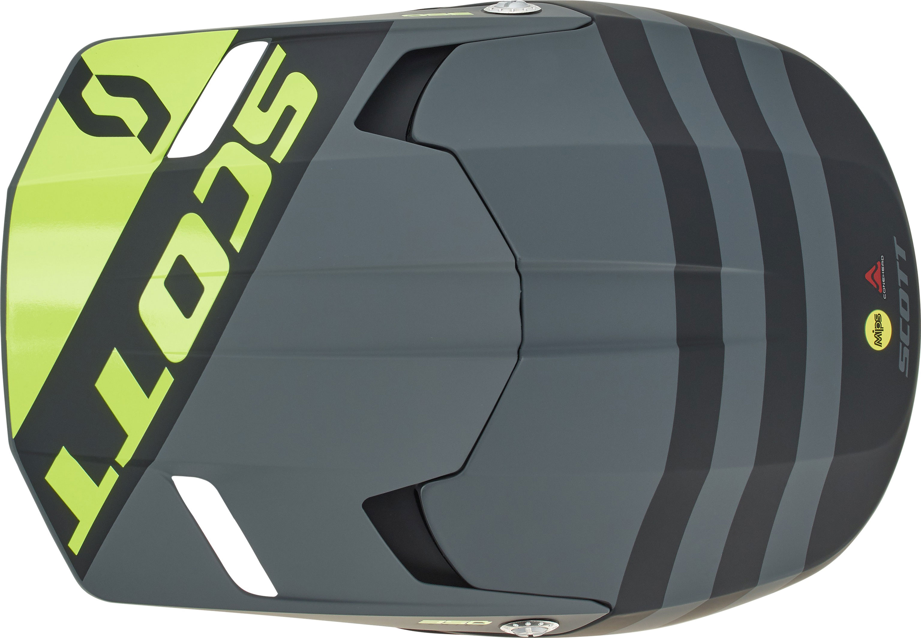 Scott Crosshjälm 350 Evo Plus Dash Svart/Fluogul bild 6