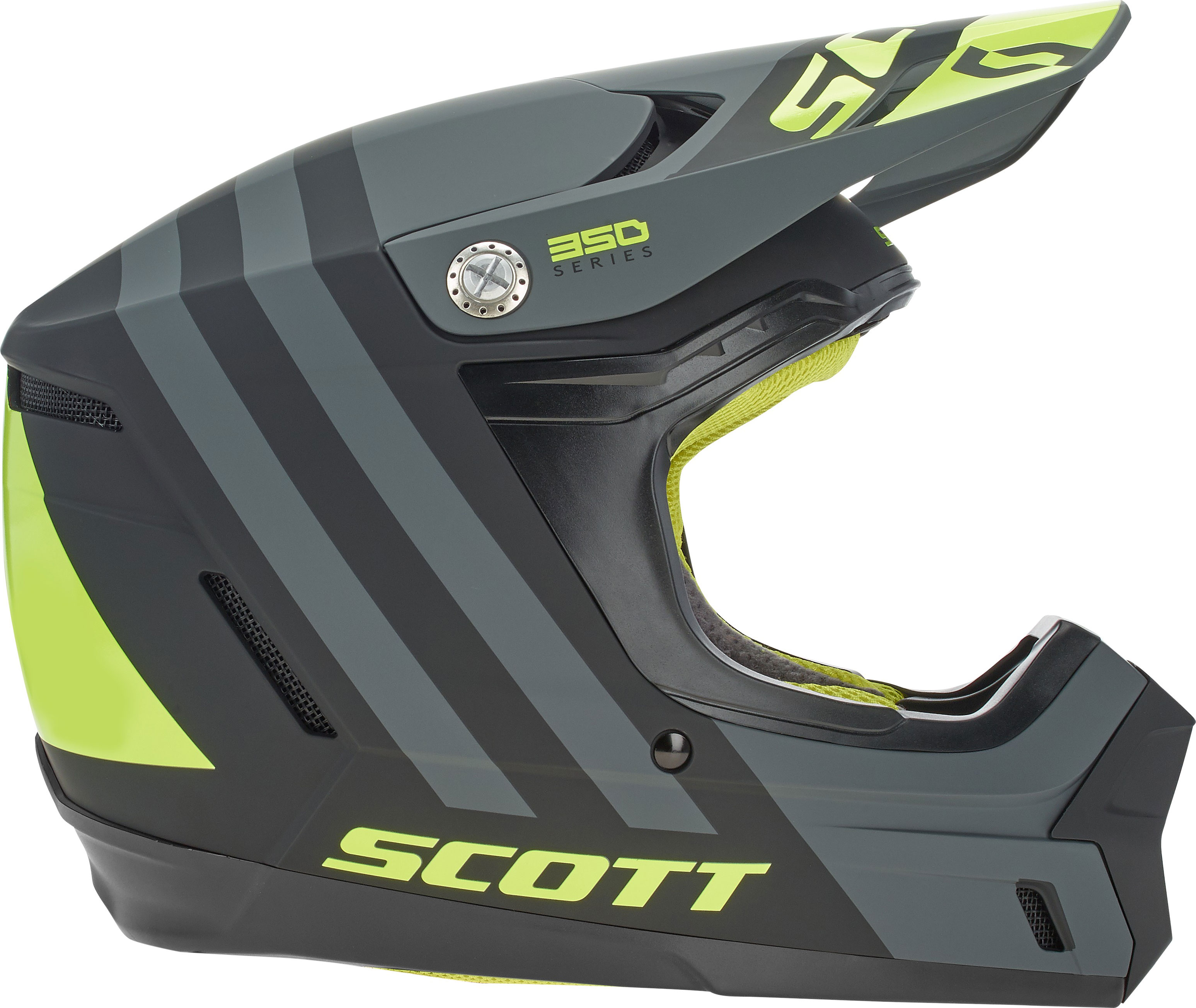 Scott Crosshjälm 350 Evo Plus Dash Svart/Fluogul bild 10