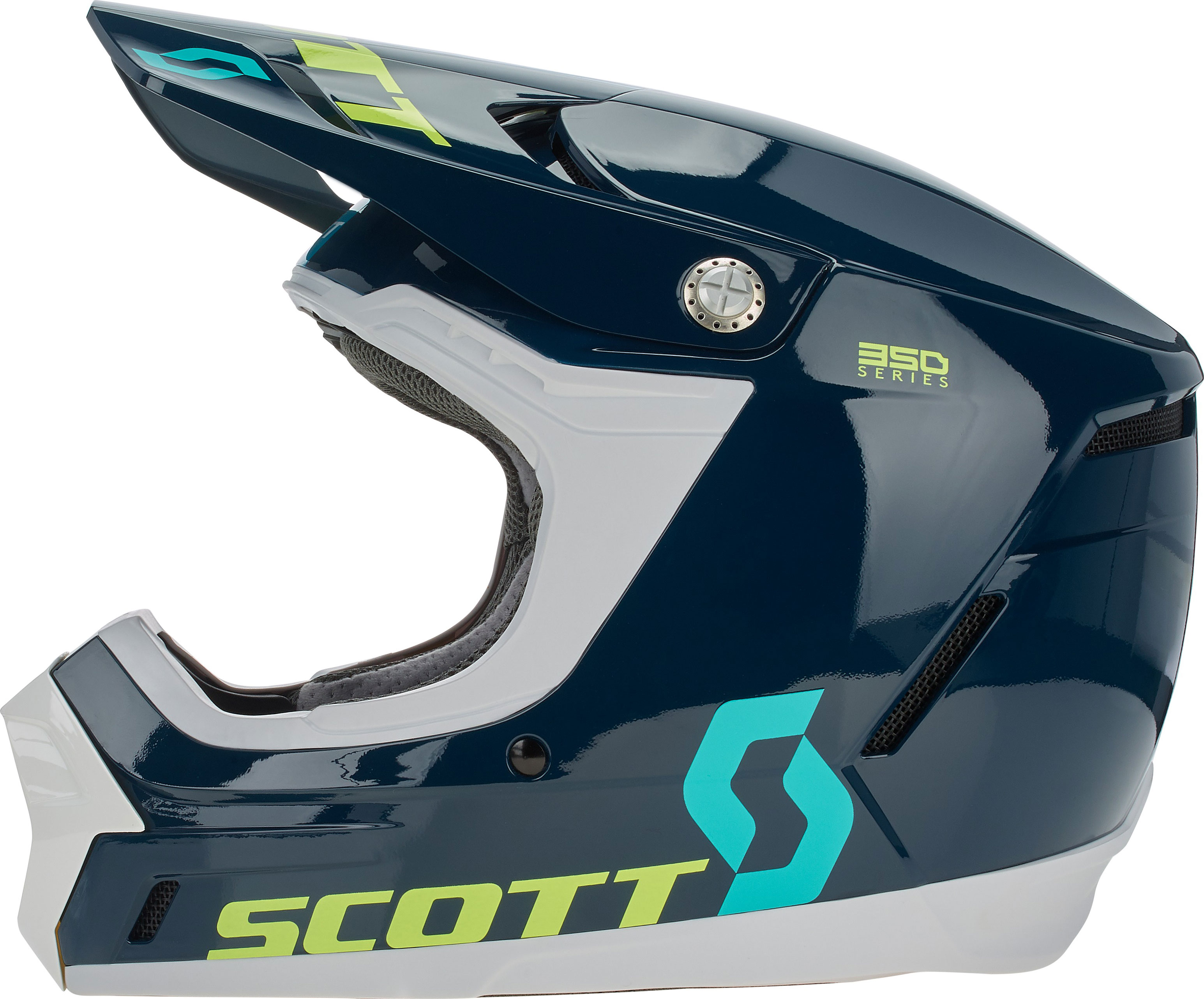 Scott Crosshjälm 350 Evo Plus Track Blå/Teal bild 4