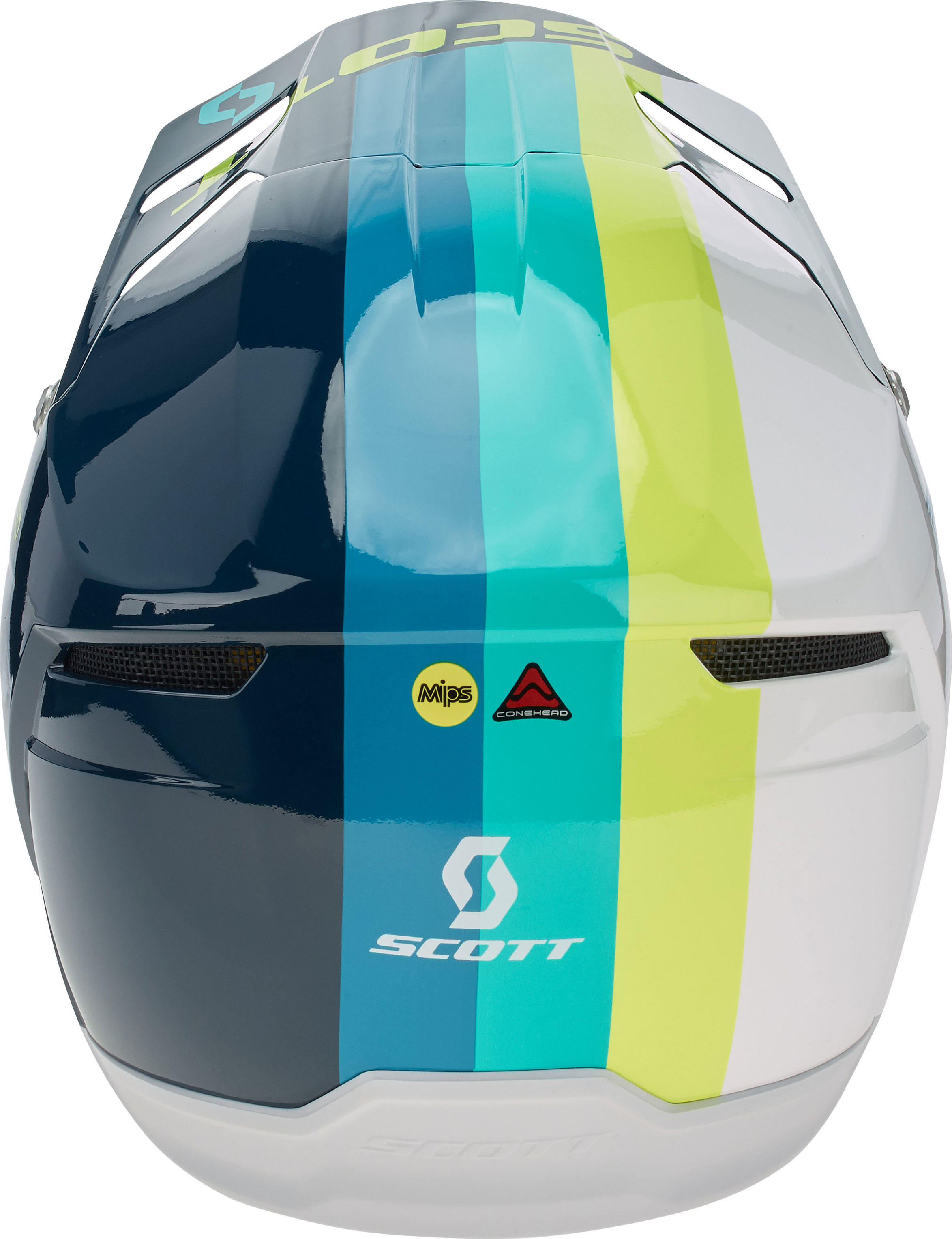 Scott Crosshjälm 350 Evo Plus Track Blå/Teal bild 8