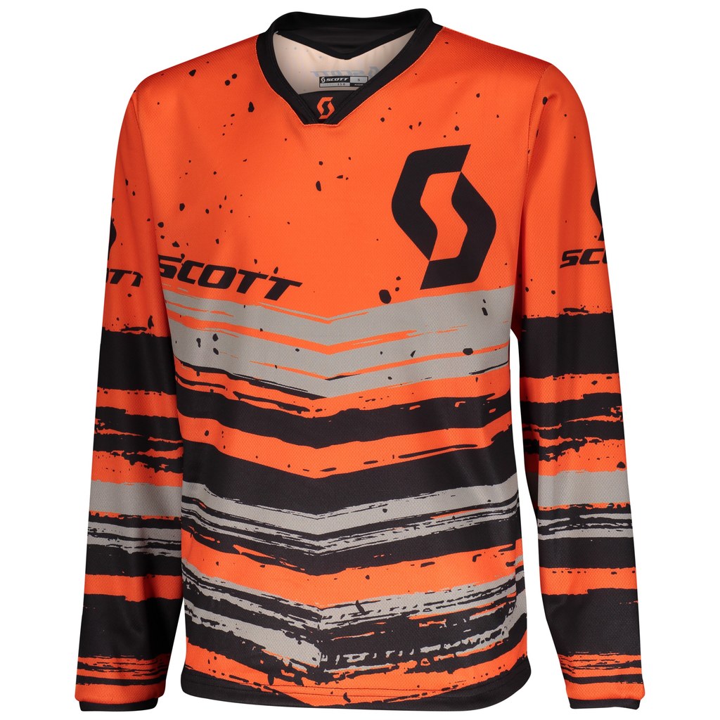 Scott Crosströja 350 Noise Junior Orange/Svart bild 2
