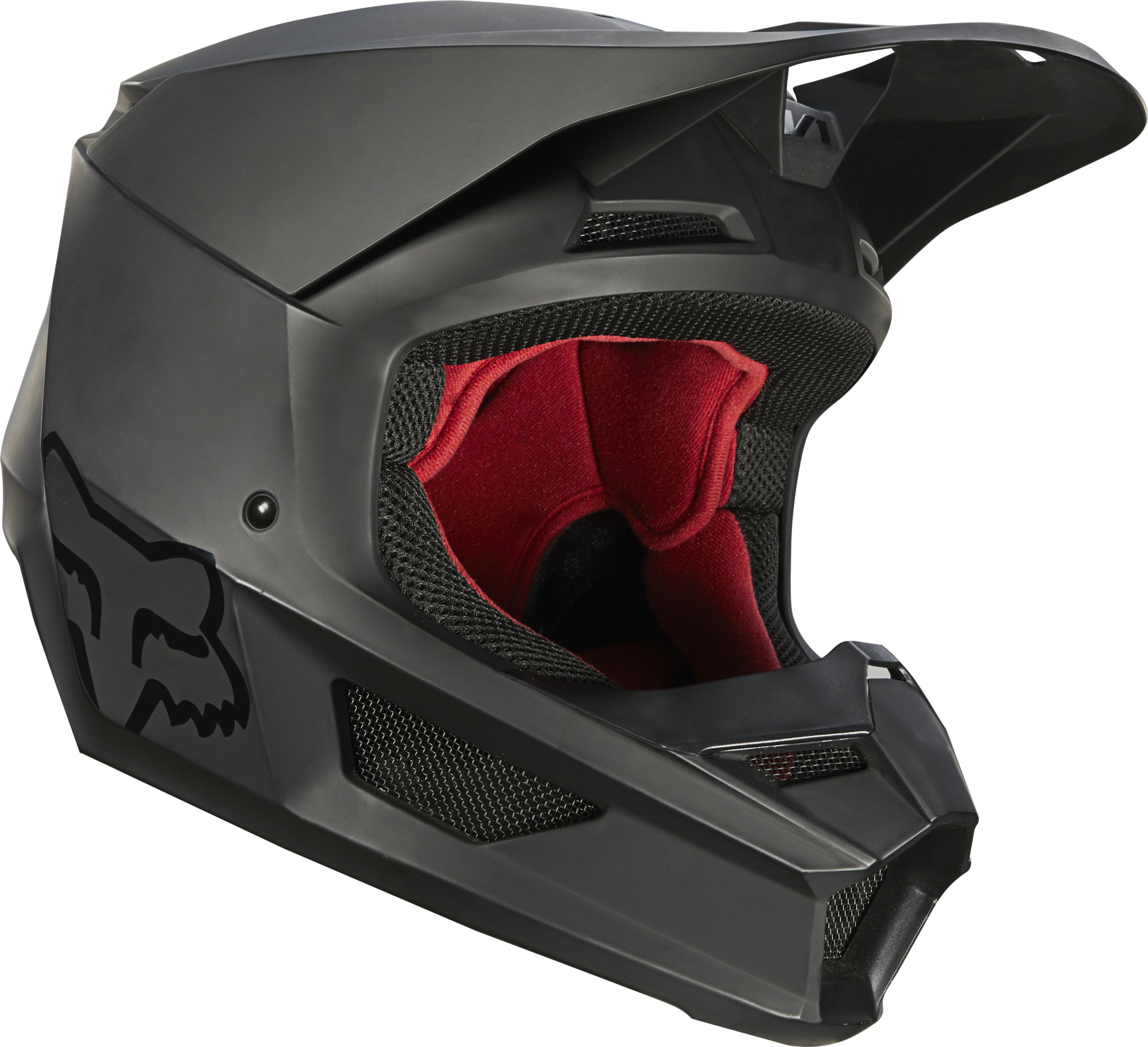 Fox Crosshjälm V1 Matt Svart