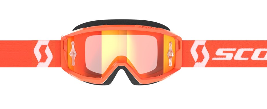 Scott Crossglasögon Primal Orange/Vit - Orange spegelglas bild 2