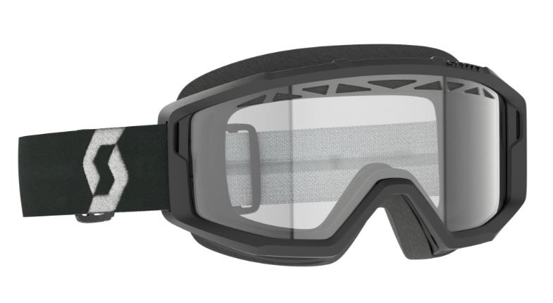 Scott Enduroglasögon Primal Svart/vit - Klar Ventilerad Dubbel Siktskiva