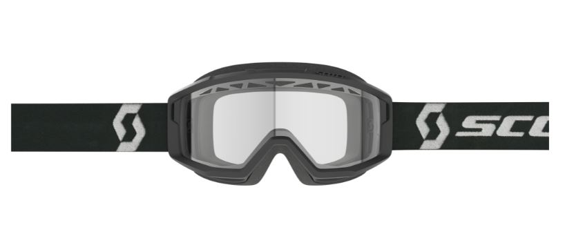 Scott Enduroglasögon Primal Svart/vit - Klar Ventilerad Dubbel Siktskiva bild 2