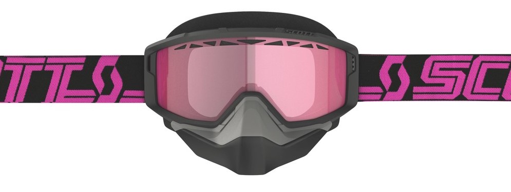 Scott Skoterglasögon Primal Svart/Rosa - Rosa siktskiva bild 2